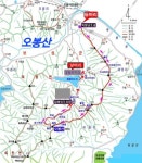 보성 ~오봉산 - 산행지도 및 개념도 - 덕운농원 보성 ~오봉산