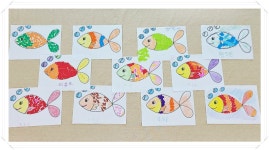 실버미술 프로그램🐠 - 요양원 일상 - 제천실버홈.제천실버홈주간보호 실버미술 프로그램🐠