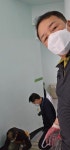 남전도회 계단미끄럼방지판 광택작업 - 전도회 행사 - 구미중앙교회 남전도회 계단미끄럼방지판 광택작업
