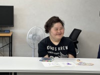 해뜨는공예놀이터협동조합 | 13. 압화부채 만들기 - 원예공예 - 장애인야학 해뜨는학교 13. 압화부채 만들기