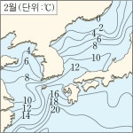 한반도 주변 해수의 표층 수온 - 지식 발전소 - 발효 인문학, 읽나바 한반도 주변 해수의 표층 수온