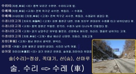 차령 수레재 수리재 / 배우리의 땅이름 기행 - 땅이름 연구 - 땅이름 차령 수레재 수리재 / 배우리의 땅이름 기행