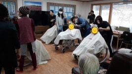 2019.12.11 이미용 봉사 - 일상생활 - 존중하는마음,청송국민노인요양원 2019.12.11 이미용 봉사