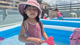 옥상물놀이 - 2025년 열매 통합 소식 - 열매 몬테소리어린이집 옥상물놀이