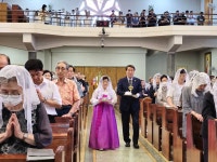 받아들이는 예식 - 예비자교리반 - 천주교 서울대교구 도림동성당 지극히 거룩하신 삼위일체 대축일 - 24년 성탄예비교리반 받아들이는 예식