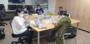 2022년5월03일(화) 자원봉사대학5기, 의용소방대 (작업활동지원) - 함께하는 사람들 - 구미중증장애인자립지원센터 2022년5월03일(화)... 