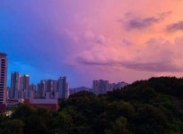 페이스북에 올라온 어제 하늘 사진 - ★ ··· 하프타임 - 樂soccer 페이스북에 올라온 어제 하늘 사진