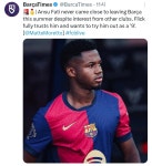 [마테오 모레토] 플릭은 안수 전적으로 신뢰...No.9로 시도 희망... 樂soccer [마테오 모레토] 플릭은 안수 전적으로 신뢰...No.9로 시도 희망