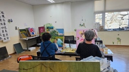 4월21일) 유화교실 - [유화-그림그리기] - 코끼리행복문화센터 4월21일) 유화교실
