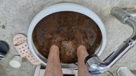회원님과 함께 구리로 족욕 체험하고 왔어요 - 복지뉴스 - 사단법인 경기도지체장애인협회 안성시지회 회원님과 함께 구리로 족욕 체험하고 왔어요