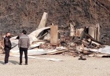 부구교회 산불 피해 가정 사진 - 산불피해상황(사진) - 울진산불피해 지원센타(울진군기독교연합회) 부구교회 산불 피해 가정 사진