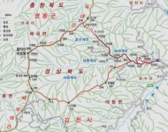 김천 황악산 등산코스 지도 - 등산 지도 - 산행조아 김천 황악산 등산코스 지도