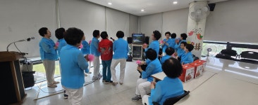 4. 16 목요일) - 경남 밀양시지회 - 대한노인회 노인자원봉사단 노래사랑 봉사단 경로식당 위문공연(2026.4. 16 목요일)