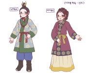 남녀 한복 시대(고대-근대) 그림 - ㆍ한스타일(한복,한옥etc) - 한류열풍 사랑 남녀 한복 시대(고대-근대) 그림