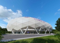 비산체육공원 재구조화 FC안양 전용구장 조감도 - ★ ··· 하프타임 - 樂soccer 비산체육공원 재구조화 FC안양 전용구장 조감도