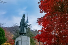 님산 도서관 -냠측 순환로 단풍길 - ――······· 자연풍경 사진 - 너에게 편지를 님산 도서관 -냠측 순환로 단풍길
