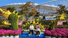 국화전시회 다녀왔어요🌸 - ✿행복한반✿ - YWCA근로자가족복지회관어린이집 🌼🌞 신나는 지역축제 탐방! 국화전시회 다녀왔어요🌸