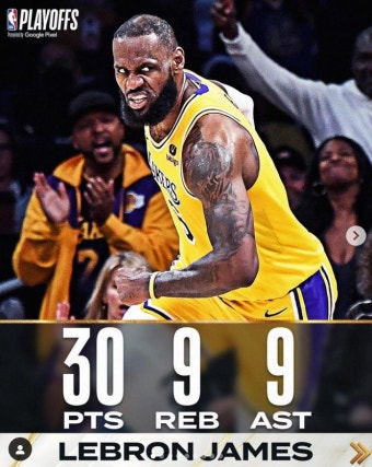 NBA LA 레이커스 '킹' 르브론 제임스 오늘자 활약상(30득점) - 엽기사진실 - 이종격투기 NBA LA 레이커스 '킹' 르브론 제임스 오늘자 활약상...