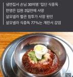 냉면 먹은 60대 사망 원인은 살모넬라…설사에 지사제 복용 금물... 이종격투기 냉면 먹은 60대 사망 원인은 살모넬라…설사에 지사제 복용 금물