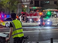 도주하던 음주suv 한남오거리서 2차사고 피해자 1명사망 2명중상... 도주하던 음주suv 한남오거리서 2차사고 피해자 1명사망 2명중상