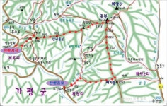 화악산 중봉 - 등산 개념도 - 산과태그 화악산 중봉
