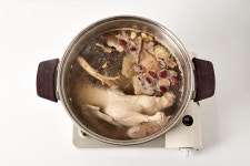 한방오리 백숙/미나리 채소죽 - └```°³о맛나는요리▽▶ - 커피향처럼 은은한 그대향기 한방오리 백숙/미나리 채소죽