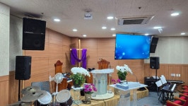 화목교회 TV영상설치 미가앨반주기설치 및 음향점검 다녀왔습니다 - -팝니다 - 샘 치유 선교회 화목교회 TV영상설치 미가앨반주기설치 및... 