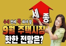 역대급으로 오른 세종 vs. 씨가 마른 전세, 9월 주택시장 방향은? | 1boon 역대급으로 오른 세종 vs. 씨가 마른 전세, 9월 주택시장 방향은?