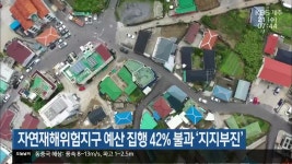 자연재해위험지구 예산 집행 42% 불과 ‘지지부진’ - kakaoTV 자연재해위험지구 예산 집행 42% 불과 ‘지지부진’