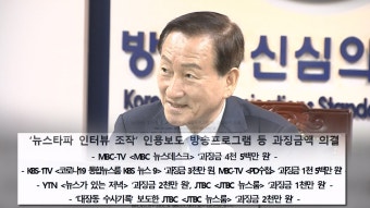 방심위 '인용 보도' 방송사에 무더기 과징금…JTBC 