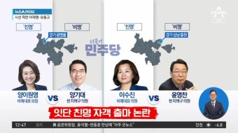 비명 노리는 친명…민주당 ‘자객 출마’ 논란 계속 - kakaoTV 비명 노리는 친명…민주당 ‘자객 출마’ 논란 계속