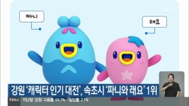 강원 ‘캐릭터 인기 대전’, 속초시 ‘짜니와 래요’ 1위 - kakaoTV 강원 ‘캐릭터 인기 대전’, 속초시 ‘짜니와 래요’ 1위