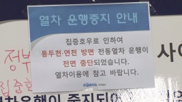 덕정역∼연천역·경의중앙선 문산역∼도라산역 운행 중단 - kakaoTV 덕정역∼연천역·경의중앙선 문산역∼도라산역 운행 중단