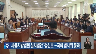 세종지방법원 설치법안 ‘청신호’…국회 법사위 통과 - kakaoTV 세종지방법원 설치법안 ‘청신호’…국회 법사위 통과