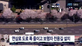 연삼로 도로 폭 줄이고 보행자 전용길 설치 - kakaoTV 연삼로 도로 폭 줄이고 보행자 전용길  설치