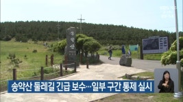 송악산 둘레길 긴급 보수…일부 구간 통제 실시 - kakaoTV 송악산 둘레길 긴급 보수…일부 구간 통제 실시