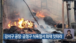 강서구 공장·금정구 식육점서 화재 잇따라 - kakaoTV 강서구 공장·금정구 식육점서 화재 잇따라