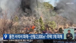 홍천 서석서 화재…산림 2,000㎡·주택 1채 피해 - kakaoTV 홍천 서석서 화재…산림 2,000㎡·주택 1채 피해