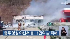 충주 앙성 야산서 불…1만여 ㎡ 피해 - kakaoTV 충주 앙성 야산서 불…1만여 ㎡ 피해