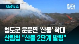 경북 청도군 운문면 산불 확대…산림청 “산불 2단계 발령” [지금뉴스] - kakaoTV 경북 청도군 운문면 산불 확대…산림청 “산불 2단계... 