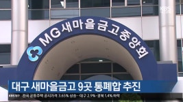 대구 새마을금고 9곳 통폐합 추진 - kakaoTV 대구 새마을금고 9곳 통폐합 추진