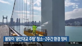 봄맞이 ‘광안대교 주탑’ 청소…2주간 환경 정비 - kakaoTV 봄맞이 ‘광안대교 주탑’ 청소…2주간 환경 정비