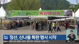 정선, 산나물 특판 행사 시작 - kakaoTV 정선, 산나물 특판 행사 시작
