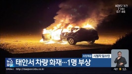 태안서 차량 화재…1명 부상 - kakaoTV 태안서 차량 화재…1명 부상