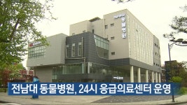 전남대 동물병원, 24시 응급의료센터 운영 - kakaoTV 전남대 동물병원, 24시 응급의료센터 운영
