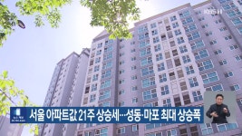 서울 아파트값 21주 상승세…성동·마포 최대 상승폭 - kakaoTV 서울 아파트값 21주 상승세…성동·마포 최대 상승폭
