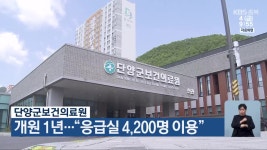 단양군보건의료원 개원 1년…“응급실 4,200명 이용” - kakaoTV 단양군보건의료원 개원 1년…“응급실 4,200명 이용”
