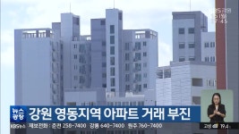 강원 영동지역 아파트 거래 부진 - kakaoTV 강원 영동지역 아파트 거래 부진