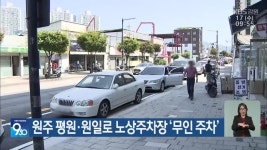 원주 평원·원일로 노상주차장 ‘무인 주차’ - kakaoTV 원주 평원·원일로 노상주차장 ‘무인 주차’
