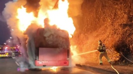 과천대로 달리던 광역버스에서 불...승객 대피 - kakaoTV 과천대로 달리던 광역버스에서 불...승객 대피